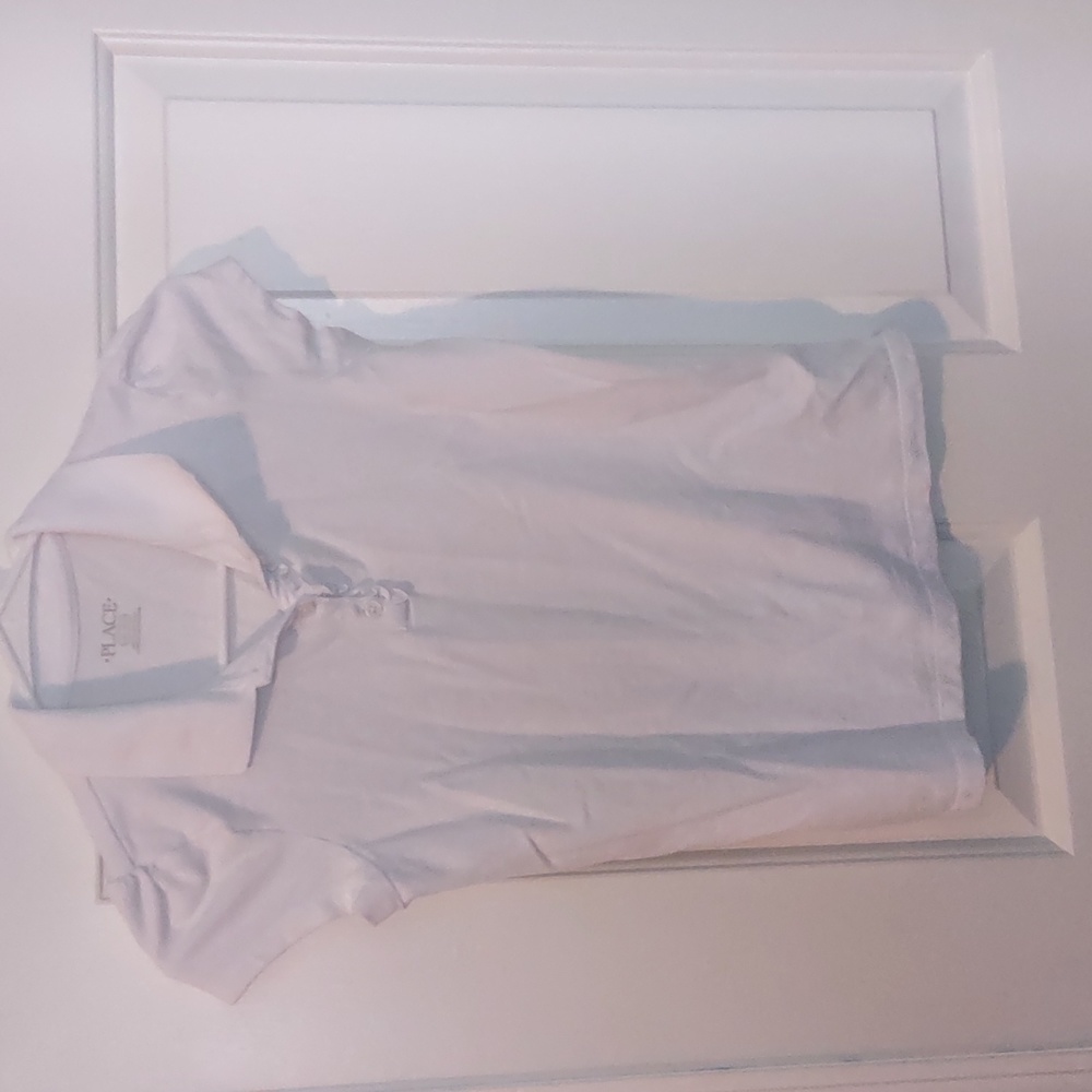 Girls White uniform shirt size L like new